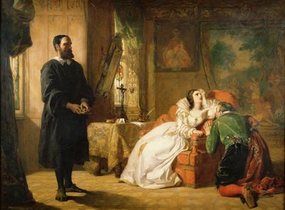 John Knox (1512-72) rimprovera Maria, regina di Scozia (1542-87), metà del XIX secolo da William Powell Frith